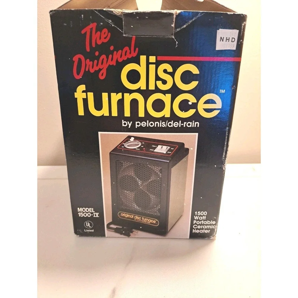 Vintage Pelonis Safe-T Furnace Model 1500W Ceramic Disc Heater - Tested Working!